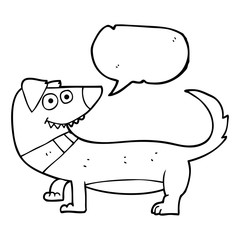 speech bubble cartoon dog