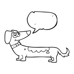 speech bubble cartoon dog