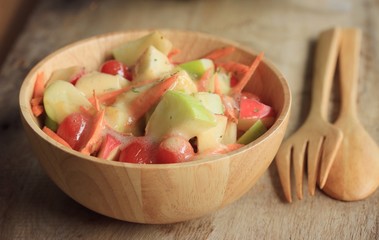 salad fresh apple fruit