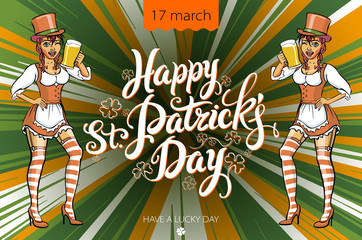 St Patricks Day Beer Girl