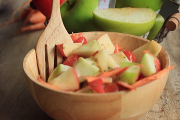 salad fresh apple fruit