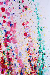 abstract and texture of art painting from watercolor acrylic for