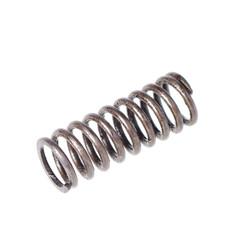 Metal spring isolated on white