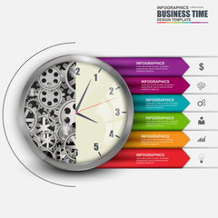 Business time infographics