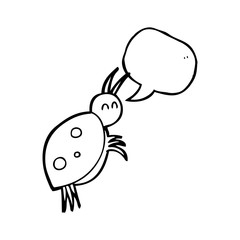 speech bubble cartoon ladybug