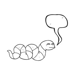 speech bubble cartoon snake