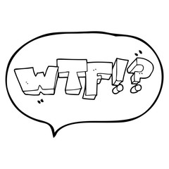 speech bubble cartoon WTF symbol