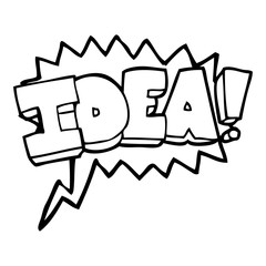 speech bubble cartoon idea symbol