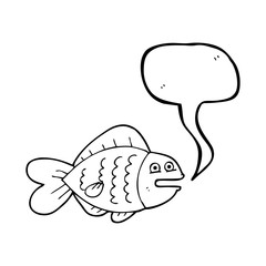 speech bubble cartoon funny fish