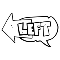 speech bubble cartoon left symbol