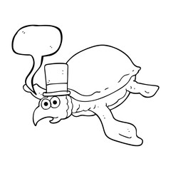 speech bubble cartoon turtle
