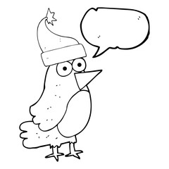 speech bubble cartoon robin