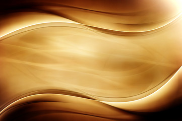 Abstract Old Style Gold Wave Design Background