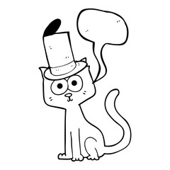 speech bubble cartoon cat