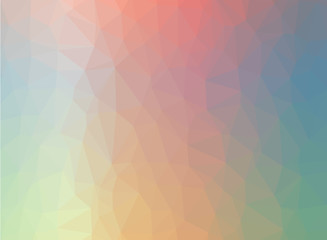 colorful in vintage tone abstract background of triangles low poly