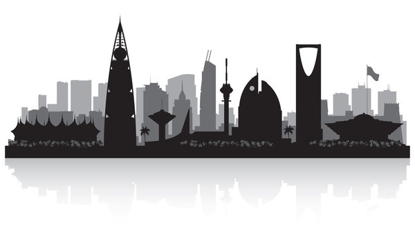 Riyadh Saudi Arabia city skyline silhouette