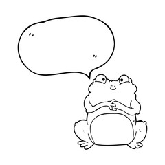 speech bubble cartoon funny frog