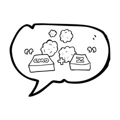 speech bubble cartoon command Z function