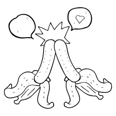 speech bubble cartoon embarrassing magic banana touch