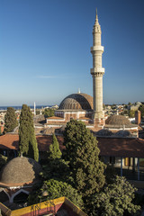 Naklejka premium Rhodos, Süleyman-Moschee.