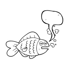 speech bubble cartoon funny fish