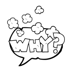 speech bubble cartoon shout WHY?