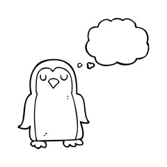thought bubble cartoon bird