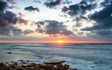 Obraz premium Seascape, Mediterranean Sea, Israel