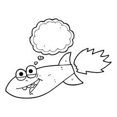 thought bubble cartoon missile