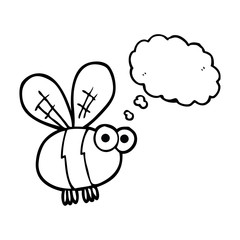 thought bubble cartoon bee