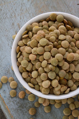 healthy green laird lentils