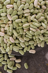 healthy dried flageolet beans