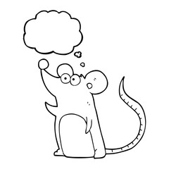 thought bubble cartoon mouse