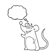 thought bubble cartoon mouse