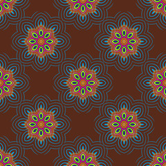 Vector seamless pattern background. Floral ornament. Seamless pattern. Vector drawing.