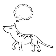 thought bubble cartoon leopard