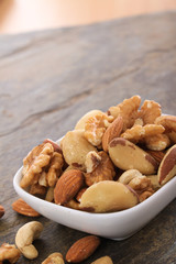 helthy snack mixed nuts snack selection