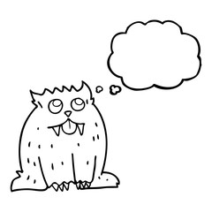 thought bubble cartoon beast