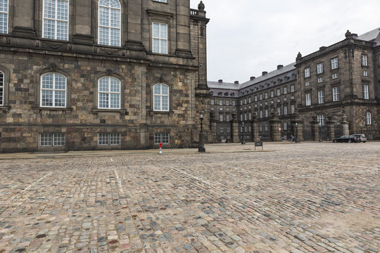 Front view of the main building and the Platz in front of Christ