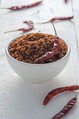 chili paste thai food ,made from grilled fish