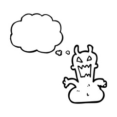 thought bubble cartoon little alien