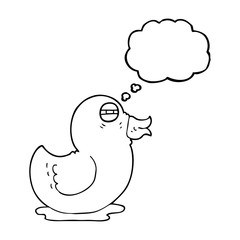 thought bubble cartoon rubber duck