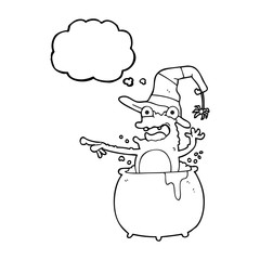 thought bubble cartoon halloween toad