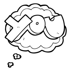 thought bubble cartoon you symbol