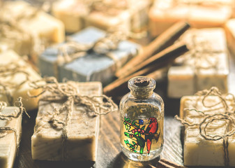 Organic handmade soap. 