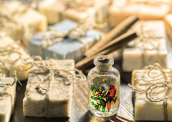 Organic handmade soap. 