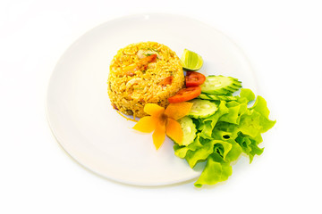 Fried rice with shrimps