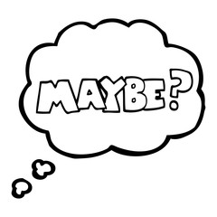 maybe thought bubble cartoon symbol