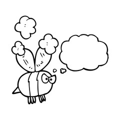 thought bubble cartoon angry bee