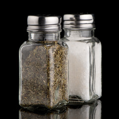  Salt and oregano shakers
